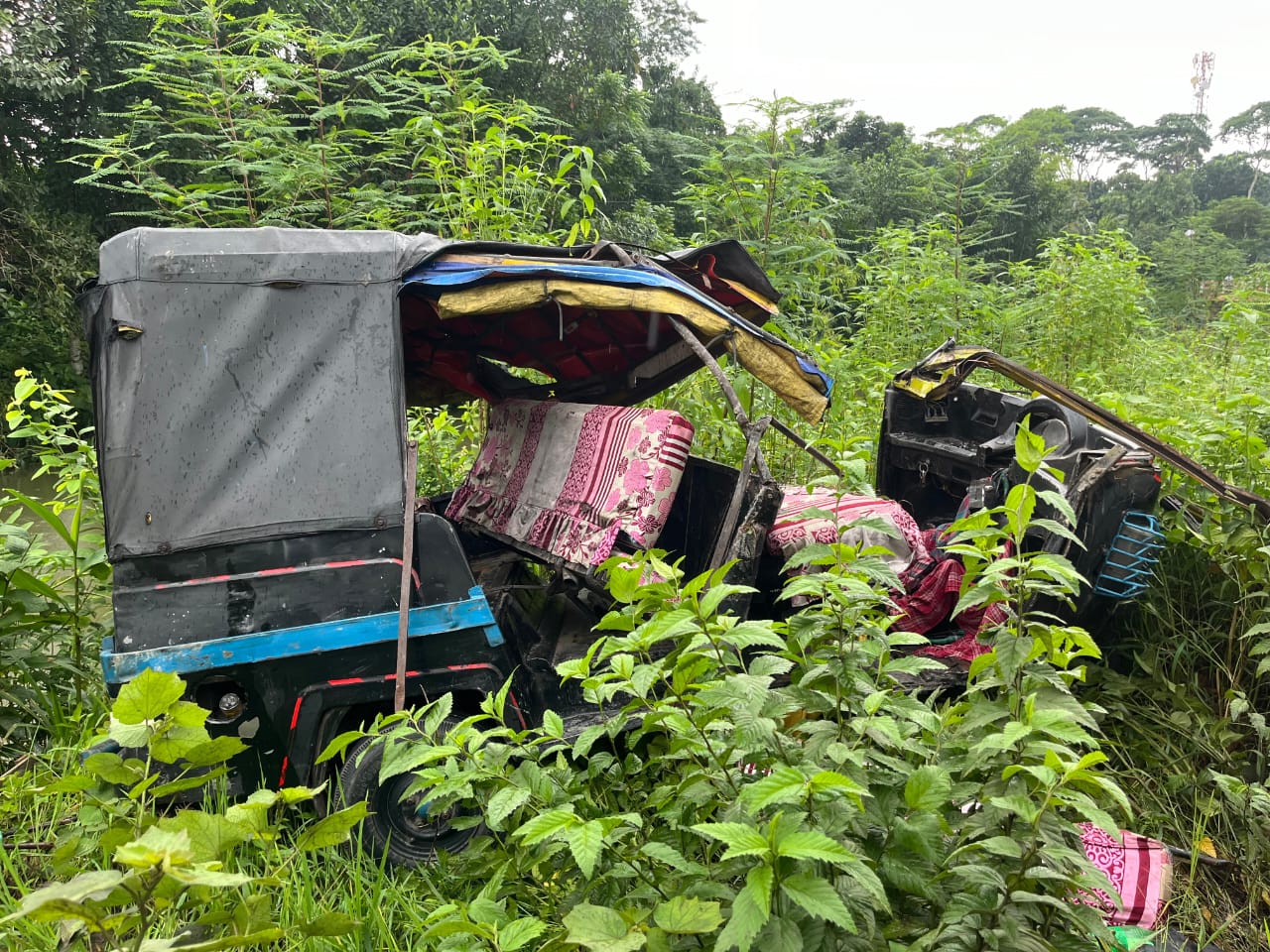 বরিশাল গৌরনদীতে সড়ক দূর্ঘটনায় মা-ছেলে নিহত